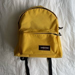 yellow eastpack backpack